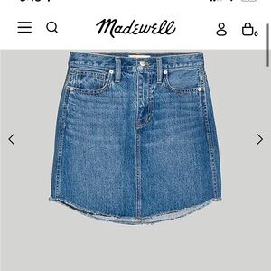 Madewell denim skirt size 30